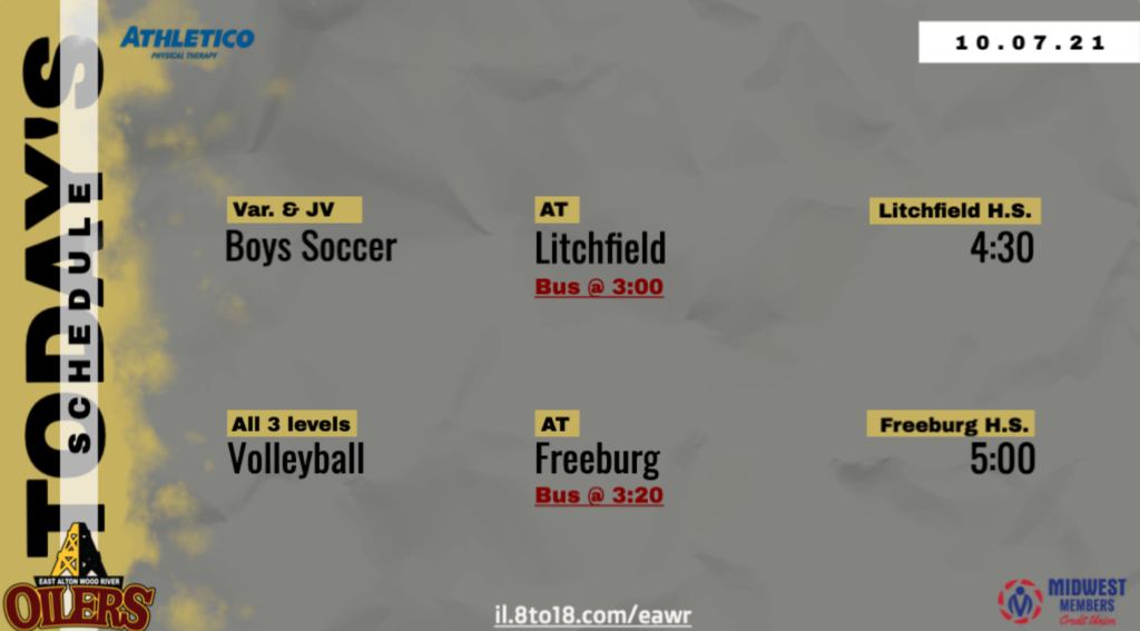 Today's Athletic Schedule